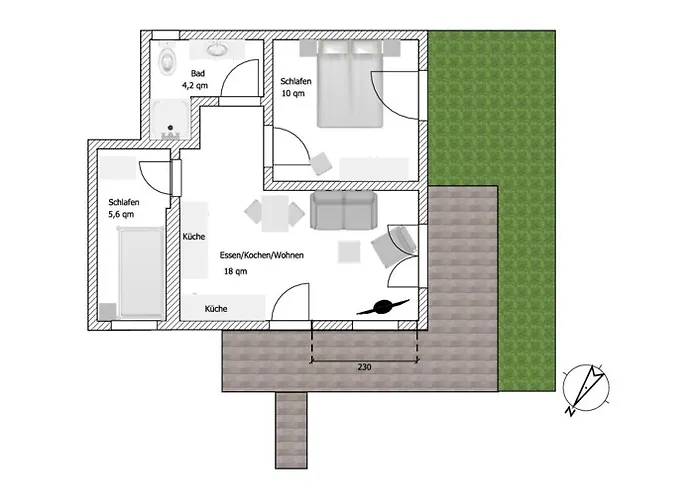 Haus Seepferdchen - Whg 4 Apartamento *